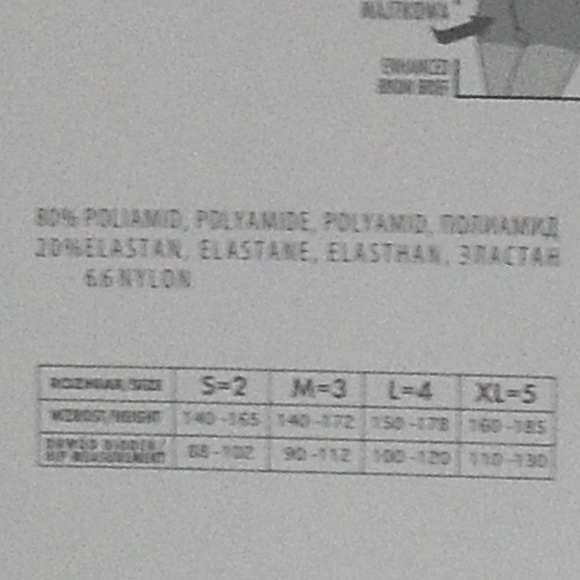 NWT Marilyn Black Reinforced Panty  40 Den Sz  3-M - Picture 7 of 7